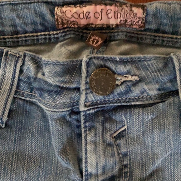 CODE OF ETHICS Blue Women’s Jeans Sz 1 - Picture 8 of 13